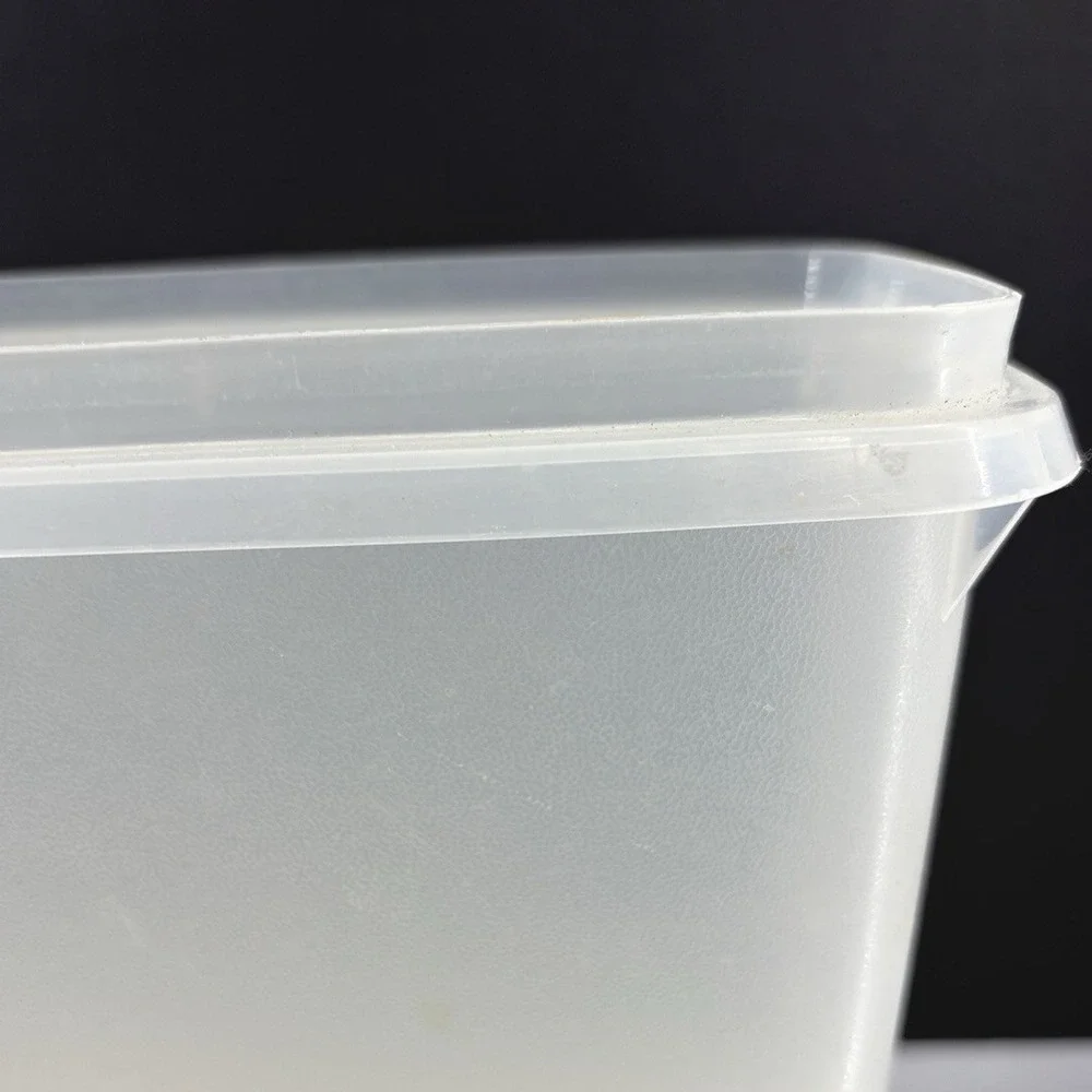 Vintage Tupperware Cereal Keeper 469-20 Sheer Clear 13 Cup Storage No Lid USA